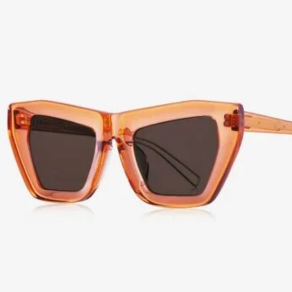 Rejina Pyo Sunglasses Cat Eye Square Thick frame Orange/Gold ๐โจ - Picture 2 of 5